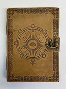 5" x 7" Moon Phase Embossed leather w/ latch