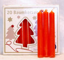 1/2" Orange Chime Candle 20pk