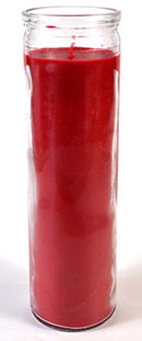 Red 7-day jar candle
