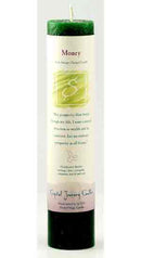 Money Reiki Charged Pillar candle