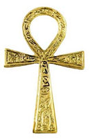 Ankh brass 2 3/8" x4 "