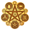 8" Pagan crystal grid