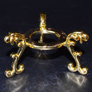 2 1/2" Gold color stand