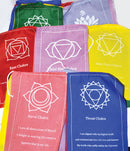 8 3/4" 7 Chakra Tibetan prayer flag (5/pack)