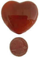 1 3/4" Carnelian heart