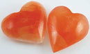2 3/4" Orange Selenite heart