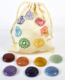 (set of 7) Chakra stones with Bag