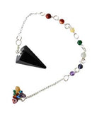 Tourmaline, Black 7 Chakra 6 sided