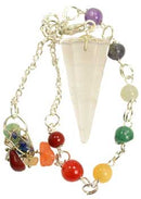 Quartz 7 Chakra pendulum