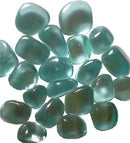 1 lb Obsidian, Blue tumbled (synthetic)