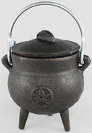Pentagram cast iron Cauldron 3"