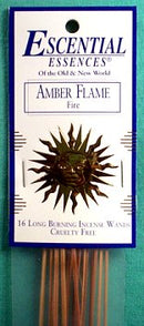 16/pk Amber Flame escential essences incense sticks