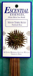 16/pk Mayan Temple essential essences incense sticks