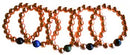 10mm Copper w/ asst stones bracelet