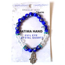 8mm Evil Eye/ Quartz Fatima Hand