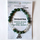 8mm Moss, Green/ Triquetra