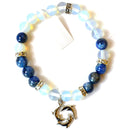 8mm Opalite/ Kyanite with Dolphins