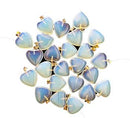 3/4" Opalite heart (pk of 24)