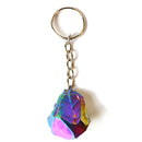 Amethyst (plated rainbow) keychain