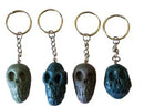 1 1/2" resin Skull key ring