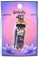 Amethyst Witch's Ladder necklace