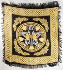 Pentagram Goddess altar cloth 18" x 18"