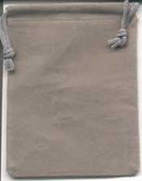 Bag Velveteen 3 x 4 Grey