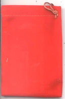 Bag Velveteen 3 x 4 Red