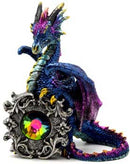 5 1/4" Dragon W/ multi colored crystal