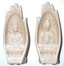 8" Serenity Hand Buddha & Kwin Yin