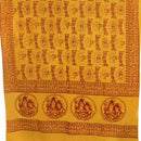 Shiva, Parvati, Ganesh 44"x 87" yellow