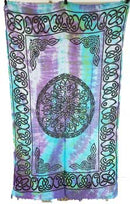 44"x72" Knot  Mandala tie dye