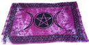 72" x 108" Triple Goddess purple, black