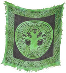 18" x 18" Tree of Life Altar cloth | Metaphysical Tapestry | Ritual Cloth | Witchy shrine cloth | Occult | Pagan table cloth