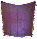 36" x 36" Pentagram Altar cloth | Metaphysical Tapestry | Ritual Cloth | Witchy shrine cloth | Occult | Pagan table cloth