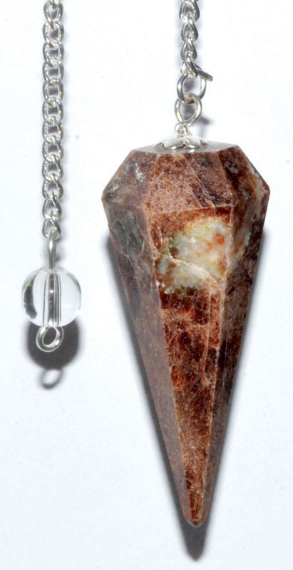 Garnet 6 Sided Pendulum | Divination Tool | Dowsing | Natural Gemstone | Energy Healing | Scrying | Pagan | Wicca | Occult