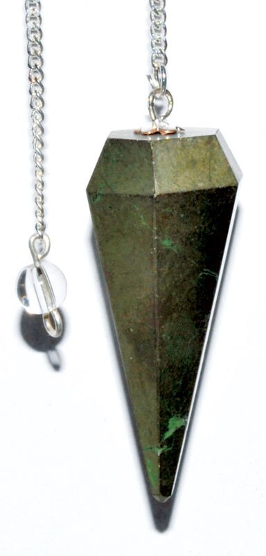 Pyrite 6 Sided Pendulum | Divination Tool | Dowsing | Natural Gemstone | Energy Healing | Scrying | Pagan | Wicca | Occult