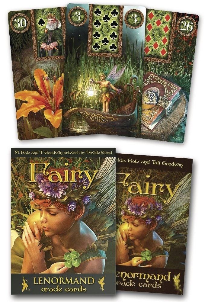 Fairy Lenormand Oracle | Cartomancy | Divination Tool | Tarot Deck | Cards | Major Arcana | Guide book | Pagan | Witchy | Magic