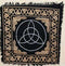 24" x 24" Triquetra Altar cloth | Metaphysical Tapestry | Ritual Cloth | Witchy shrine cloth | Occult | Pagan table cloth