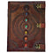 13 1/2" x 18" XXL 7 Chakra Gemstone Altar Journal w/ 3 swivel lock | Sacred Writing | Occult | Drawing | Witchy | Pagan | Ritual supplies