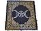 24" x 24" Triple Moon Pentagram Altar cloth | Metaphysical Tapestry | Ritual Cloth | Witchy shrine cloth | Occult | Pagan table cloth