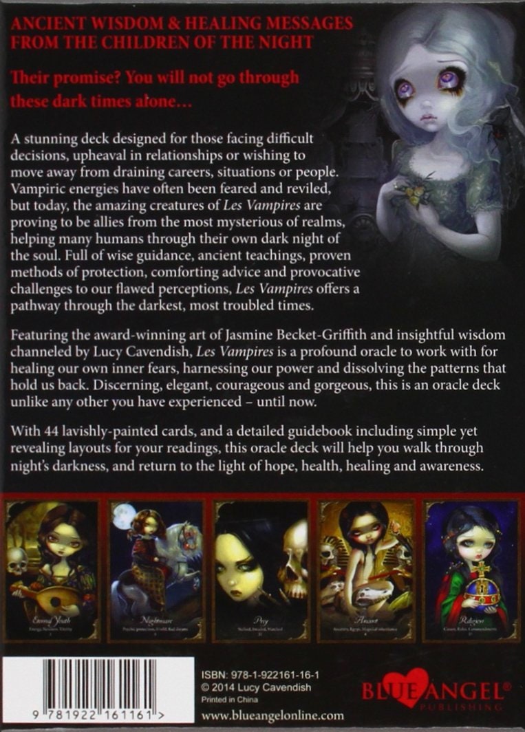 Les Vampires Oracle deck | Cards | Cartomancy | Divination Tool | Tarot Deck | Major Arcana | Guide book | Pagan | Witchy | Magic