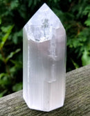 4" Selenite Crystal | generator | obelisk | wand | point | healing | Altar Piece | Natural Gemstone | Energy | Pagan | Wicca | Occult