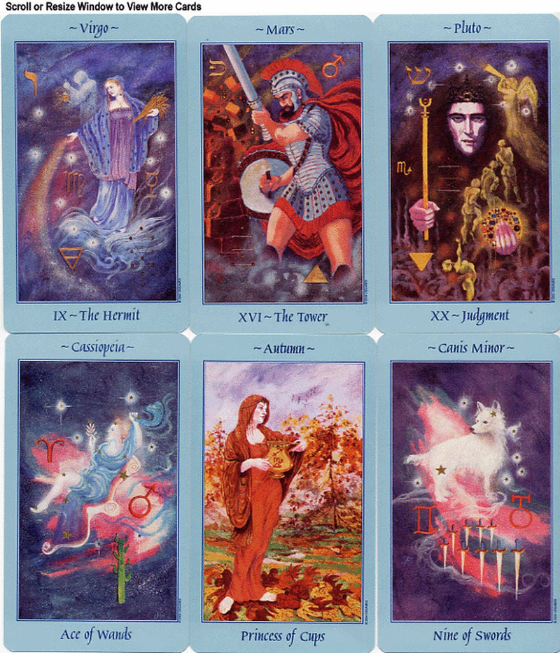 Celestial tarot deck | Cartomancy | Divination Tool | Oracle Cards | Major Arcana | Guide book | Pagan | Witchy | Magic | Fortune Telling