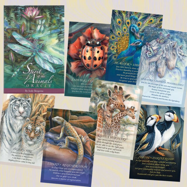 Spirit of the Animals oracle cards  | Cartomancy | Divination Tool | Tarot Deck | Major Arcana | Guide book | Pagan | Witchy | Magic