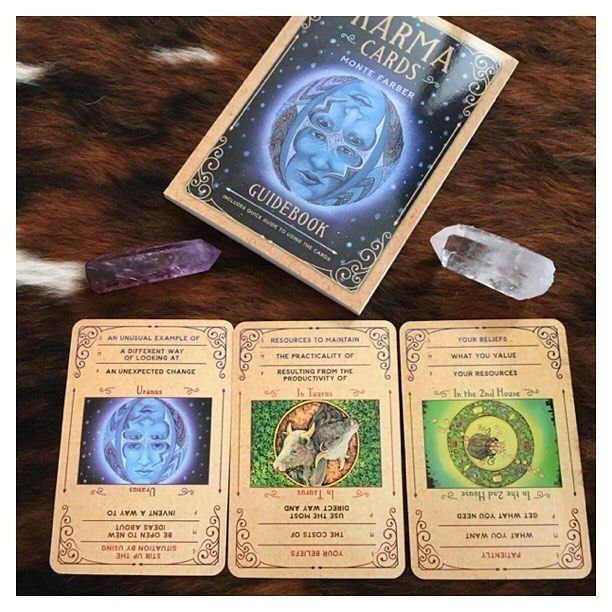 Karma Oracle | Cartomancy | Divination Tool | Tarot Deck | Cards | Major Arcana | Guide book | Pagan | Witchy | Magic | Fortune Telling