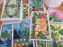 Herbal tarot Deck | Cartomancy | Divination Tool | Oracle Cards | Major Arcana | Guide book | Pagan | Witch Magic | Fortune Telling Game