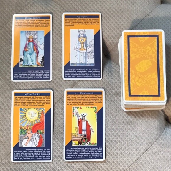 Quick and Easy tarot deck | Cartomancy | Divination Tool | Oracle Cards | Major Arcana | Guide book | Pagan | Witch Magic  Fortune Telling