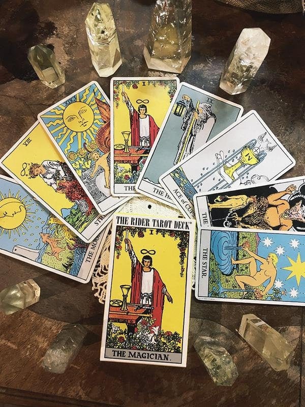 Rider-Waite tarot deck | Cartomancy | Divination Tool | Oracle Cards | Major Arcana | Guide book | Pagan | Witch Magic | Fortune