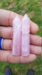 3" Rose Quartz obelisk crystal wand point for healing | Altar Piece | Natural Gemstone | Energy | Pagan | Wicca | Occult